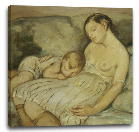 Leinwandbild Anne Goldthwaite - Das grüne Sofa