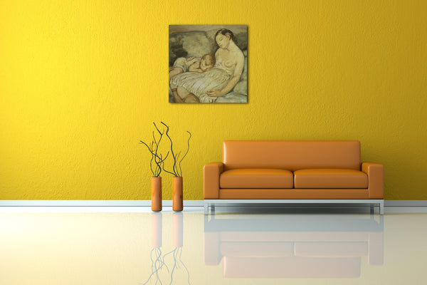 Leinwandbild Anne Goldthwaite - Das grüne Sofa