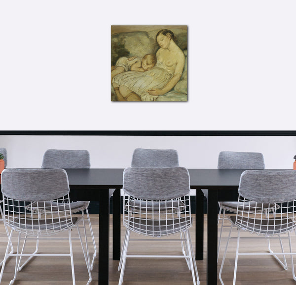 Leinwandbild Anne Goldthwaite - Das grüne Sofa