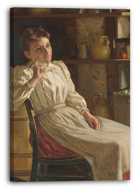 Leinwandbild John George Brown - Meditation