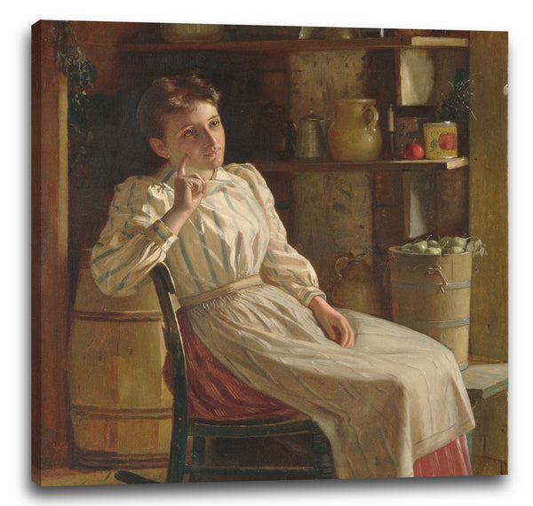 Leinwandbild John George Brown - Meditation