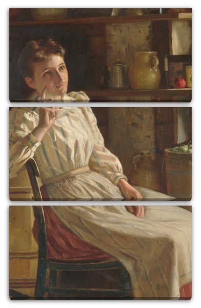Leinwandbild John George Brown - Meditation