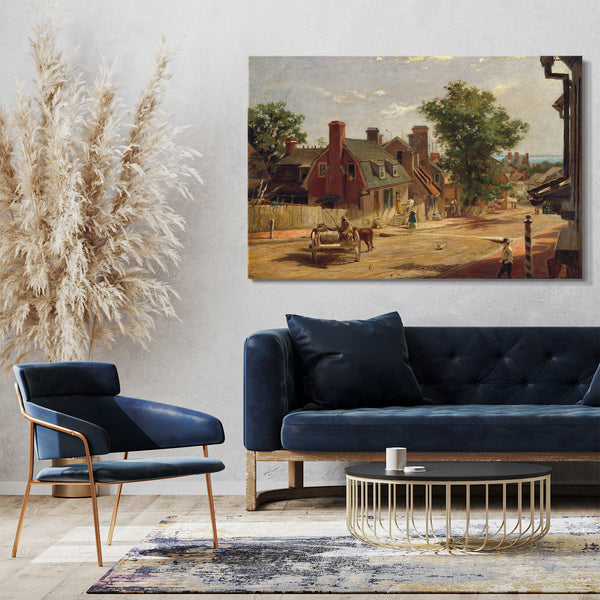 Leinwandbild Francis Blackwell Mayer - Altes Annapolis, Francis Street