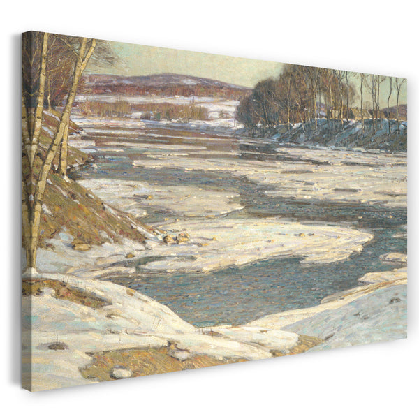 Leinwandbild George Gardner Symons - Ein opalisierender Fluss