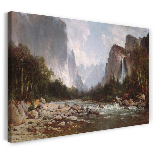 Leinwandbild Thomas Hill - Ansicht des Yosemite Valley