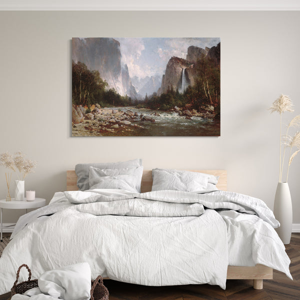 Leinwandbild Thomas Hill - Ansicht des Yosemite Valley