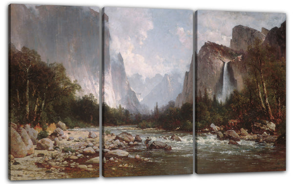 Leinwandbild Thomas Hill - Ansicht des Yosemite Valley