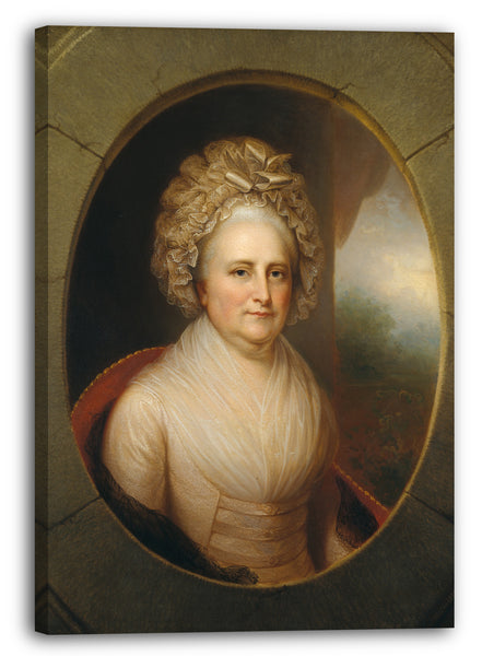 Leinwandbild Rembrandt Peale - Martha Washington