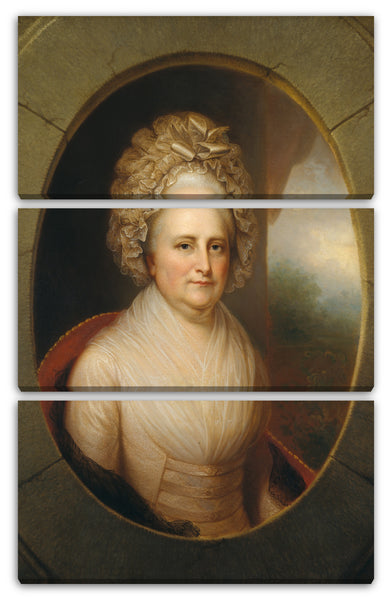 Leinwandbild Rembrandt Peale - Martha Washington