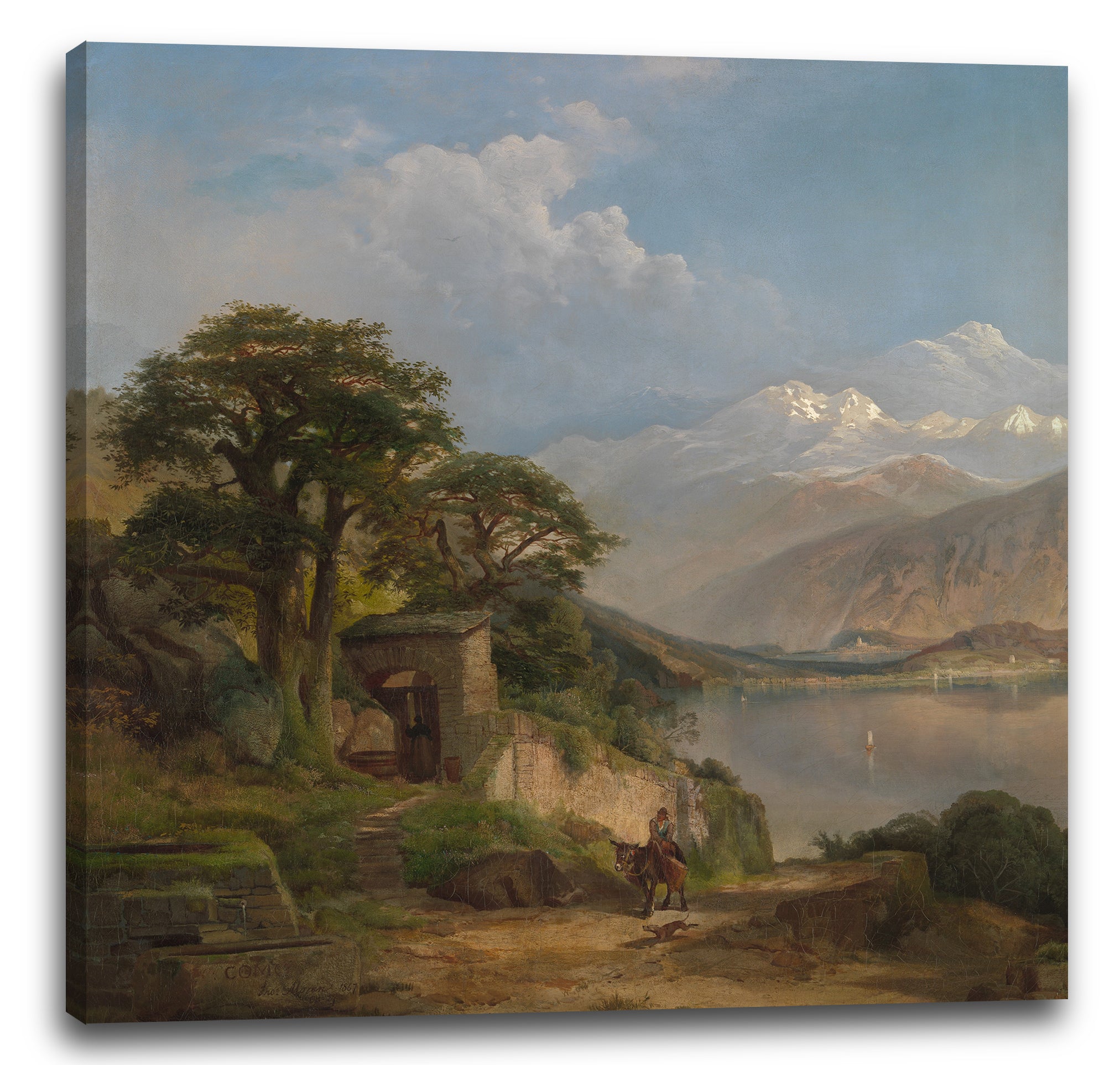 Leinwandbild Thomas Moran - Comer-See