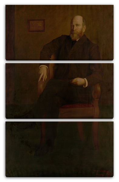 Leinwandbild George de Forest Bürste - Henry George