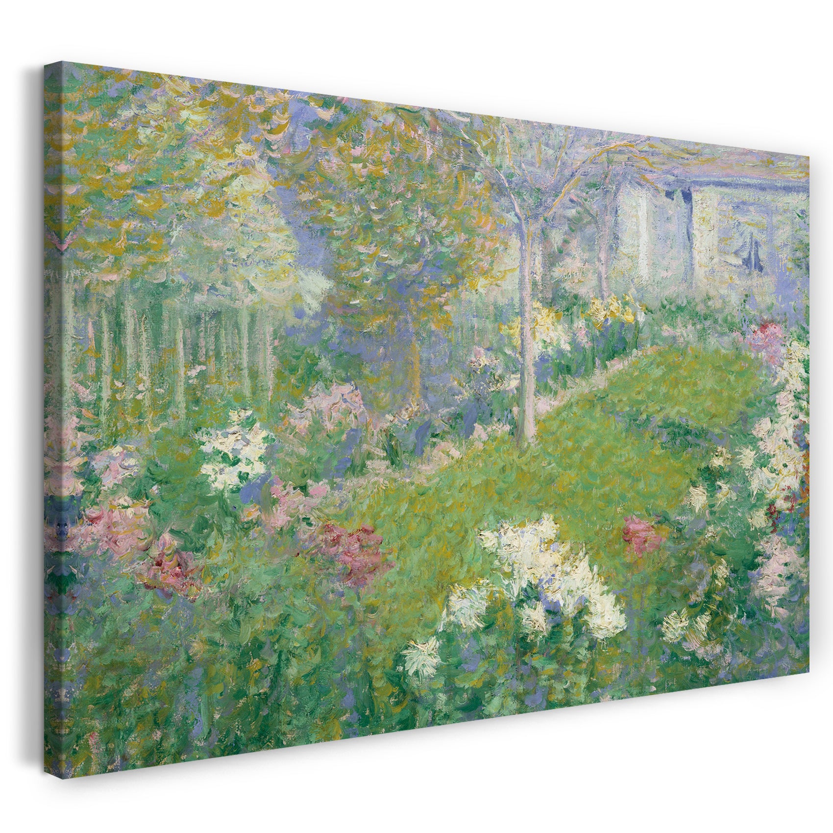 Leinwandbild Theodore Earl Butler - Un Jardin, Maison Baptiste