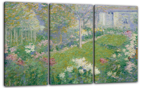 Leinwandbild Theodore Earl Butler - Un Jardin, Maison Baptiste