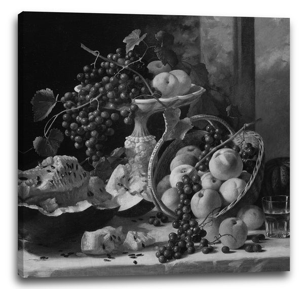 Leinwandbild John F. Francis - Stillleben mit Früchten