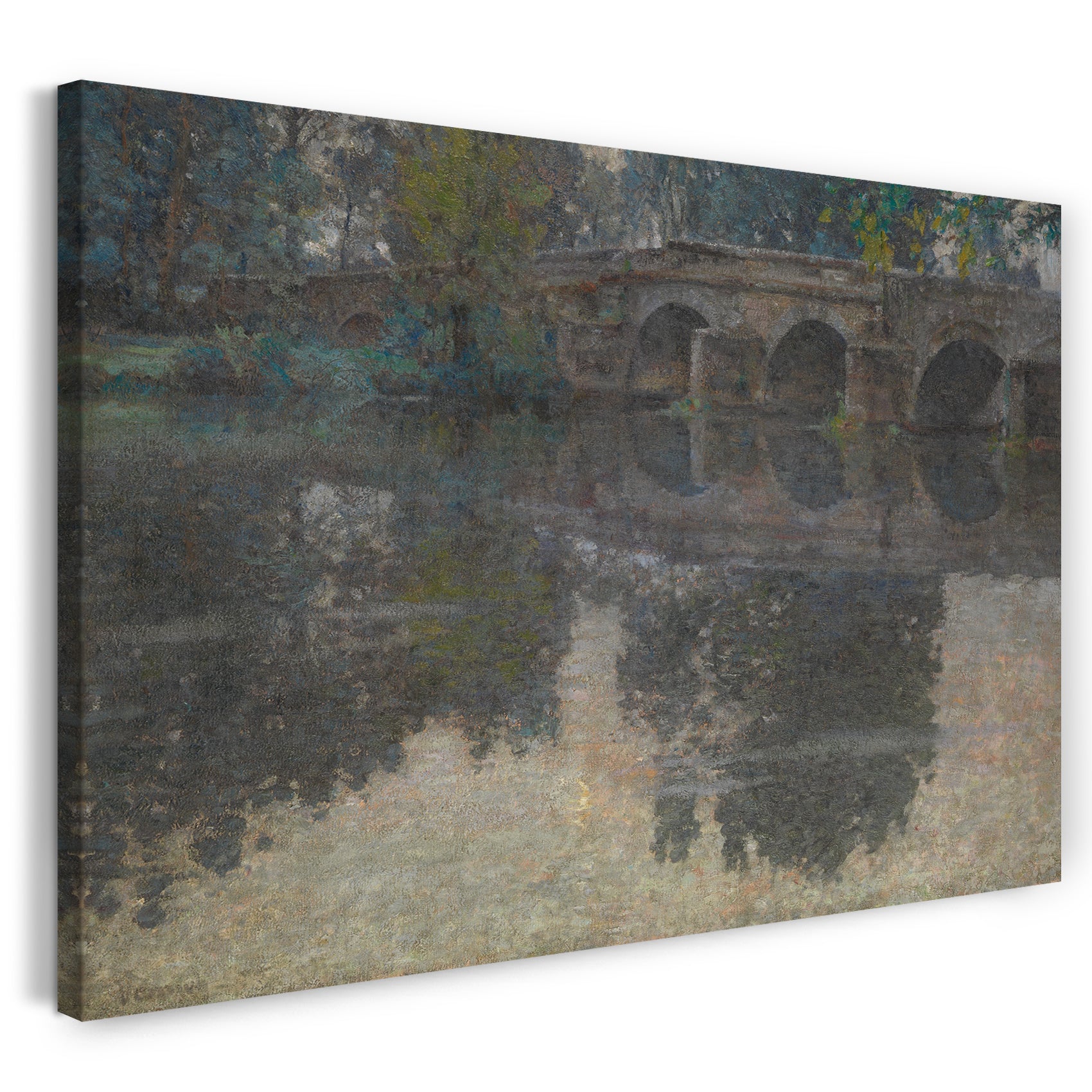 Leinwandbild Robert W. Vonnoh - Die Brücke bei Grez