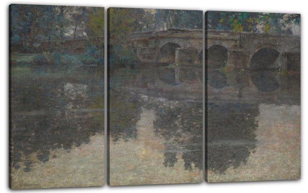 Leinwandbild Robert W. Vonnoh - Die Brücke bei Grez