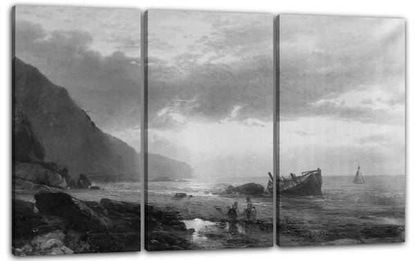 Leinwandbild William Hart - Küste, Morgen