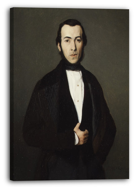 Leinwandbild Französischer Maler - Portrait eines Mannes