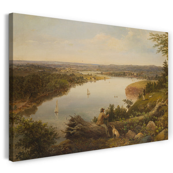 Leinwandbild Amerikanischer Maler - Das Hudson River Valley in der Nähe von Hudson, New York