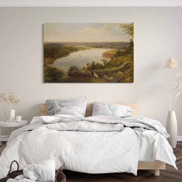 Leinwandbild Amerikanischer Maler - Das Hudson River Valley in der Nähe von Hudson, New York