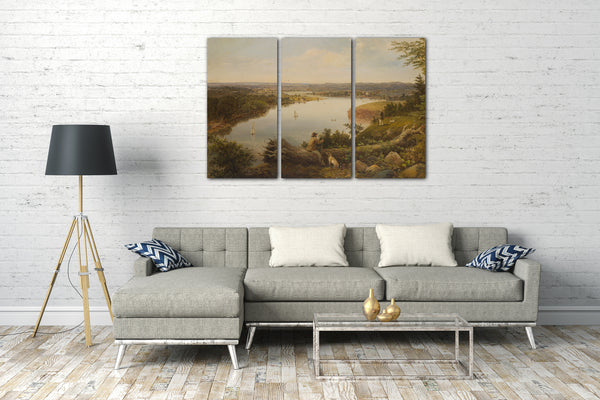 Leinwandbild Amerikanischer Maler - Das Hudson River Valley in der Nähe von Hudson, New York