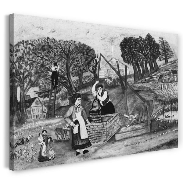 Leinwandbild ca. 1890 - Der alte Eicheneimer, der im Brunnen hing