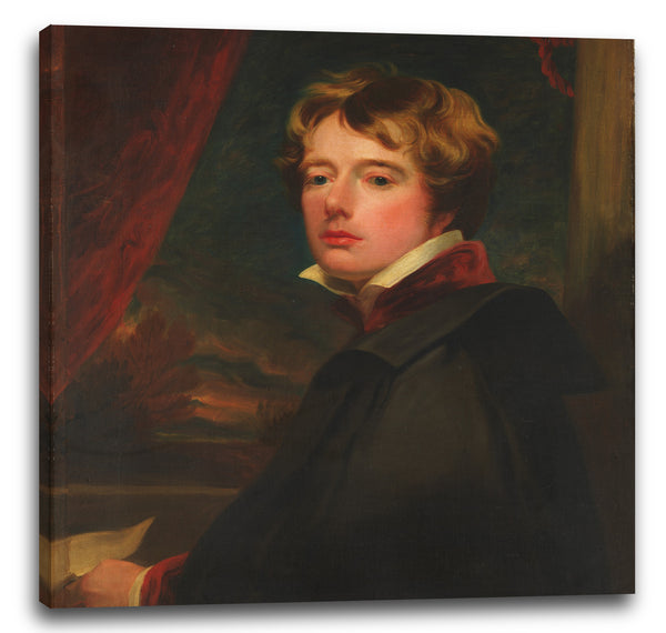 Leinwandbild George Henry Harlow - Selbstporträt