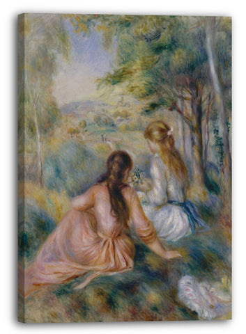 Leinwandbild Auguste Renoir - Auf der Wiese