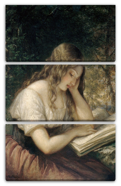 Leinwandbild Daniel Huntington - Studie in einem Wald