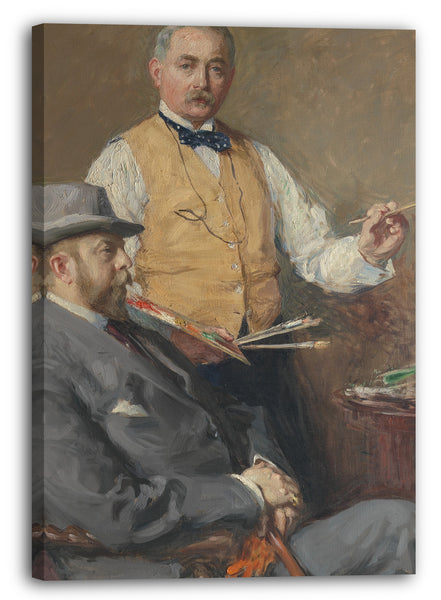 Leinwandbild Gari Melchers - Im Atelier (Gari Melchers und Hugo Reisinger)