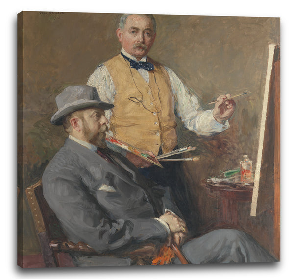 Leinwandbild Gari Melchers - Im Atelier (Gari Melchers und Hugo Reisinger)
