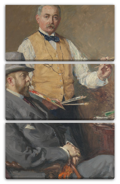 Leinwandbild Gari Melchers - Im Atelier (Gari Melchers und Hugo Reisinger)