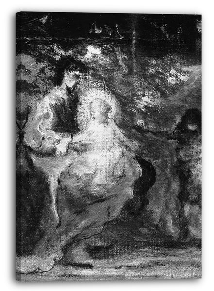 Leinwandbild Robert Loftin Newman - Madonna mit Kind und kleinem Johannes