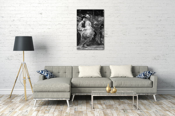 Leinwandbild Robert Loftin Newman - Madonna mit Kind und kleinem Johannes