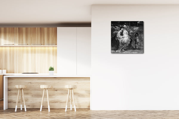 Leinwandbild Robert Loftin Newman - Madonna mit Kind und kleinem Johannes