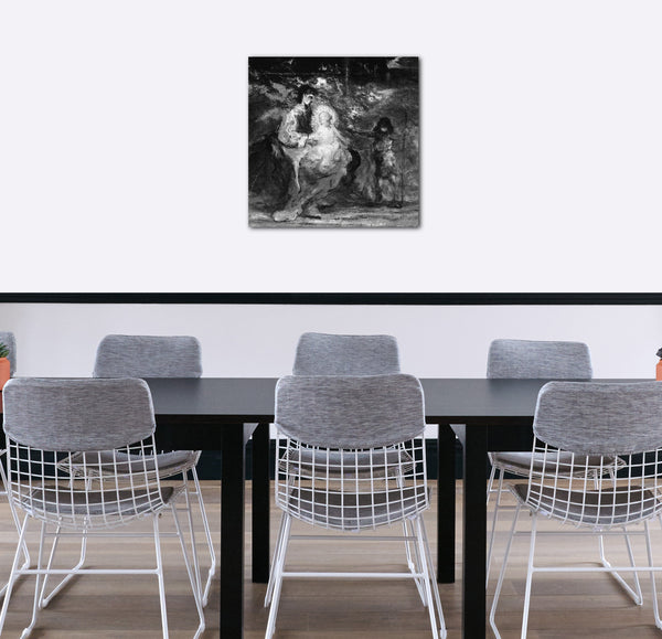 Leinwandbild Robert Loftin Newman - Madonna mit Kind und kleinem Johannes