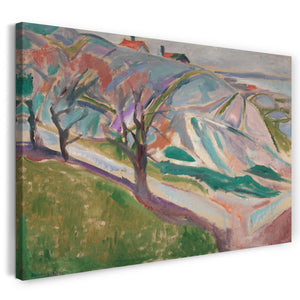 Leinwandbild Edward Munch - Landschaft, Kragerø