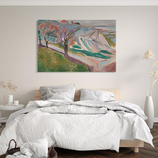 Leinwandbild Edward Munch - Landschaft, Kragerø