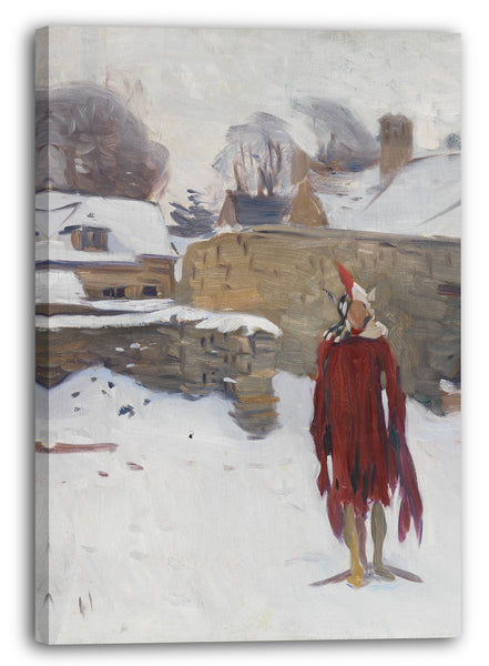 Leinwandbild John Singer Sargent - Mannikin im Schnee