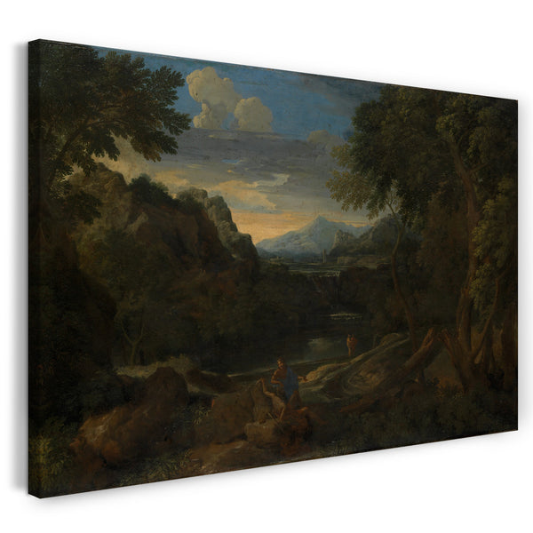 Leinwandbild Gaspard Dughet - Imaginäre Landschaft