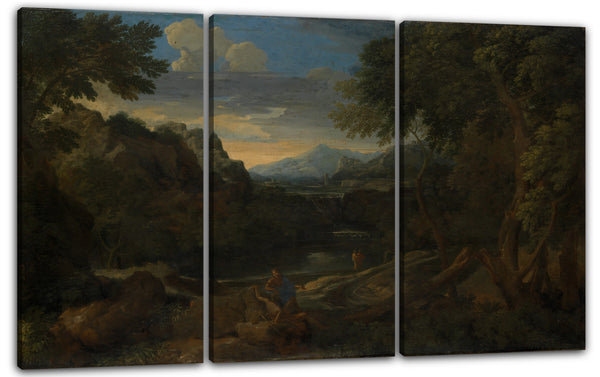 Leinwandbild Gaspard Dughet - Imaginäre Landschaft