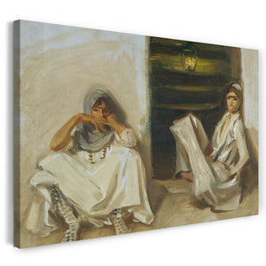 Leinwandbild John Singer Sargent - Zwei arabische Frauen