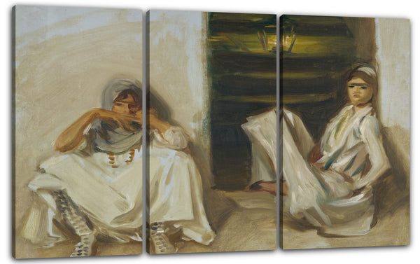 Leinwandbild John Singer Sargent - Zwei arabische Frauen