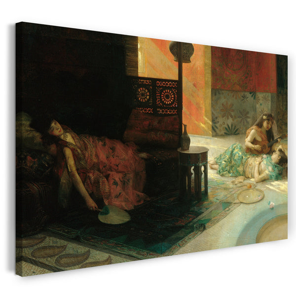 Leinwandbild Henry Siddons Mowbray - Harem-Szene
