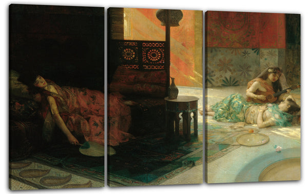 Leinwandbild Henry Siddons Mowbray - Harem-Szene