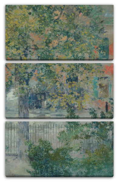 Leinwandbild Robert Frederick Blum - Blick vom Fenster des Künstlers, Grove Street