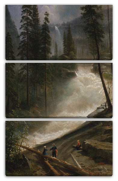 Leinwandbild Albert Bierstadt - Nevada-Fälle, Yosemite