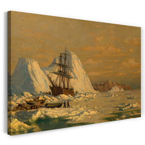 Leinwandbild William Bradford - An Incident of Whaling