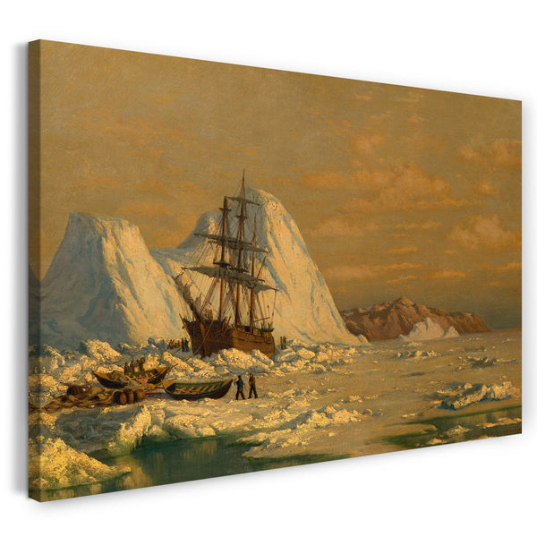 Leinwandbild William Bradford - An Incident of Whaling
