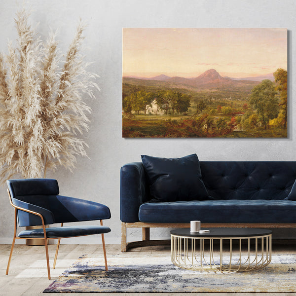 Leinwandbild Jasper Francis Cropsey - Herbstlandschaft, Zuckerhut, Orange County, New York